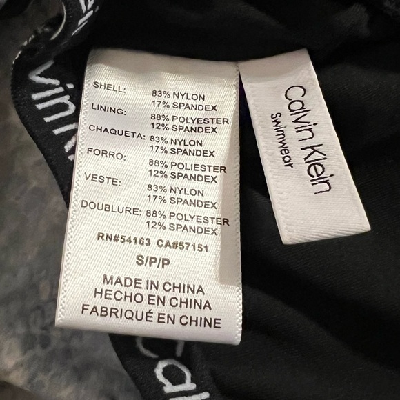 Calvin Klein Women’s Snake Blouson Tankini Top Swimsuit - Picture 10 of 11